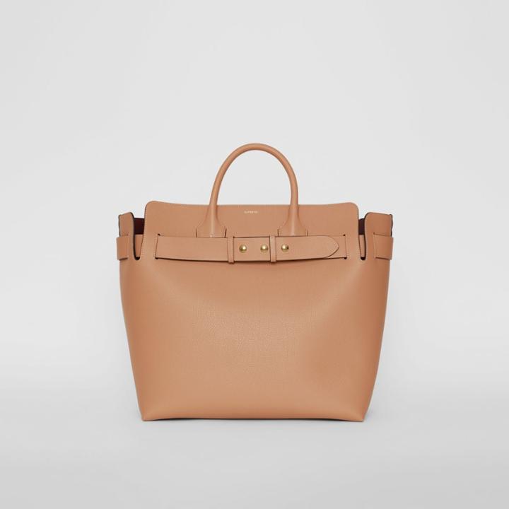 Burberry Burberry The Large Leather Triple Stud Belt Bag, Beige