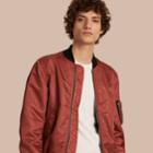 Burberry Burberry Technical Bomber Jacket, Size: 44, Pink