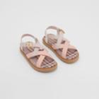 Burberry Burberry Childrens Vintage Check And Leather Sandals, Size: 10