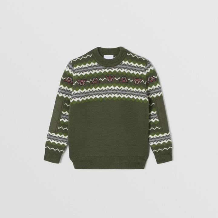 Burberry Burberry Childrens Fair Isle Wool Cashmere Jumper, Size: 10y