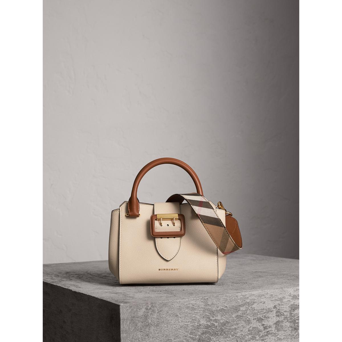 burberry small buckle tote