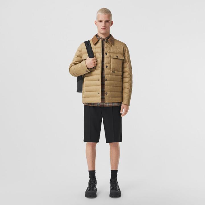 Burberry Burberry Wool Collar Cotton Puffer Jacket