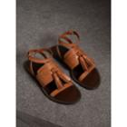 Burberry Burberry Tasselled Leather Sandals, Size: 39