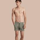 Burberry Burberry Pyjama Stripe Swim Shorts, Green