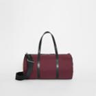 Burberry Burberry Medium Nylon And Vintage Check Barrel Bag, Red