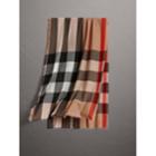Burberry Burberry The Lightweight Check Cashmere Scarf, Brown
