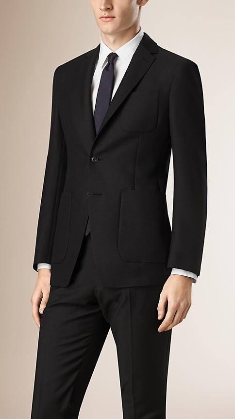 Burberry Modern Fit Unlined Mohair Wool Blazer