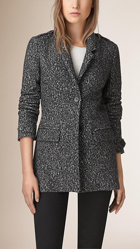 Burberry Brit Wool Cotton Jersey Jacket
