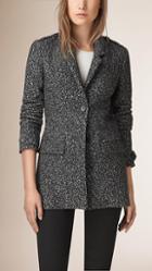 Burberry Brit Wool Cotton Jersey Jacket