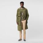 Burberry Burberry Slim Fit Topstitch Detail Cotton Chinos, Size: 38, Yellow