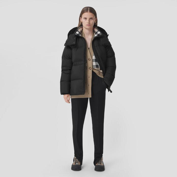 Burberry Burberry Detachable Hood Nylon Puffer Jacket, Size: M