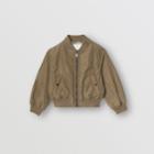Burberry Burberry Childrens Logo Print Shape-memory Taffeta Bomber Jacket, Size: 8y, Green