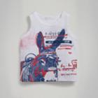 Burberry Burberry Postcard Print Cotton Jersey Vest, Size: 12y