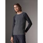 Burberry Burberry Two-tone Cable Knit Cashmere Sweater, Size: Xl