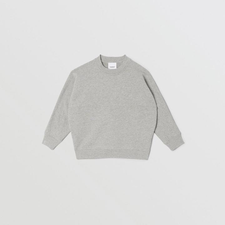 Burberry Burberry Childrens Logo Print Cotton Sweatshirt, Size: 4y, Grey