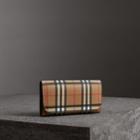 Burberry Burberry Vintage Check Continental Wallet And Pouch
