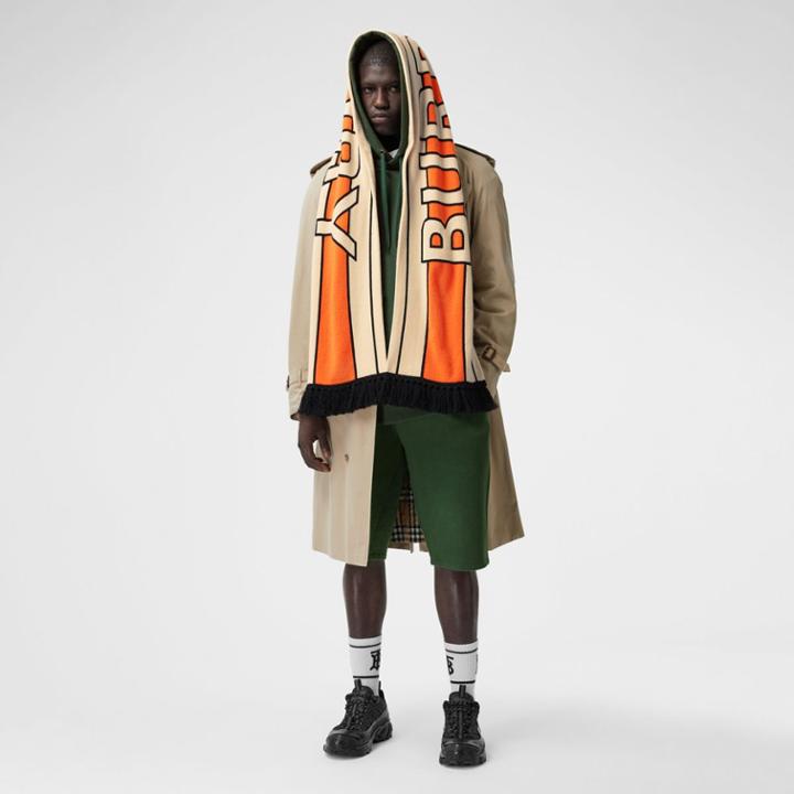 Burberry Burberry Logo Appliqu Cotton Drawcord Shorts, Green