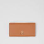 Burberry Burberry Monogram Motif Grainy Leather Continental Wallet