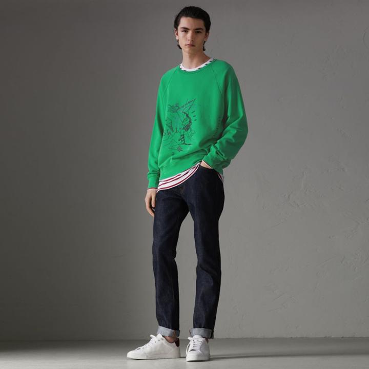 Burberry Burberry Adventure Print Cotton Sweatshirt, Size: Xxl