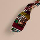 Burberry Burberry The Classic Cashmere Scarf In Check With Patchwork Print, Multicolour