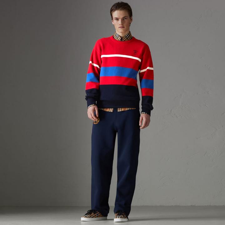 Burberry Burberry Reissued Lambswool Sweater, Red