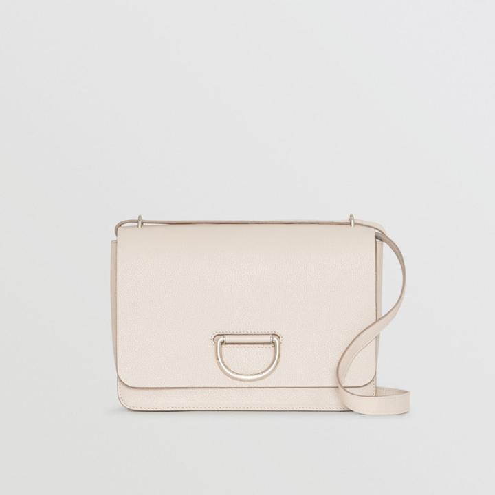 Burberry Burberry The Medium Leather D-ring Bag, Beige
