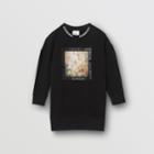 Burberry Burberry Childrens Chandelier Print Cotton Sweater Dress, Size: 10y, Black