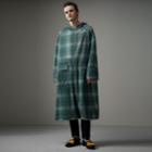 Burberry Burberry Tartan Soft-touch Plastic Hooded Car Coat, Size: 44, Blue