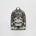 Burberry Burberry Camouflage Print Cotton Canvas Backpack