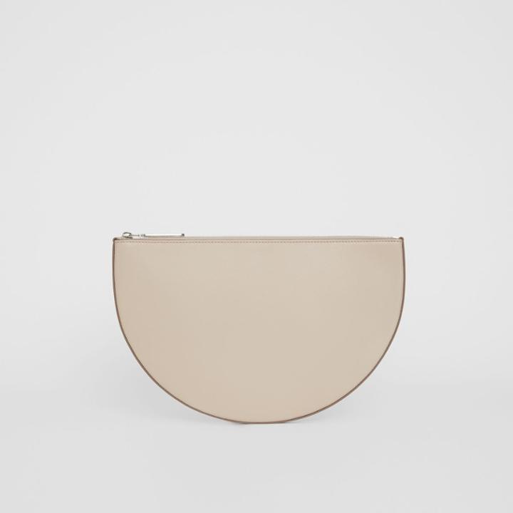 Burberry Burberry The Leather D Clutch, Beige
