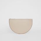 Burberry Burberry The Leather D Clutch, Beige