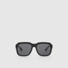 Burberry Burberry Check Detail Bio-acetate Square Frame Sunglasses