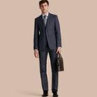 Burberry Burberry Modern Fit Wool Silk Blend Half-canvas Suit, Size: 44r, Blue