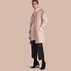 Burberry Burberry Ruched Showerproof Trench Coat, Size: 14, Pink