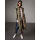 Burberry Burberry Tropical Garbadine Trench Coat, Size: 14, Green