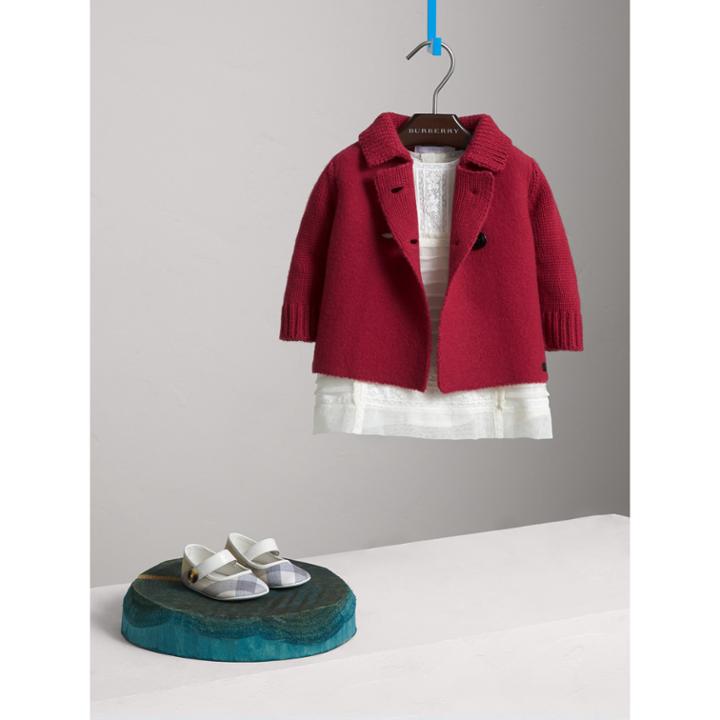 Burberry Burberry Cashmere Knitted Coat, Size: 18m, Pink