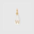 Burberry Burberry 'w' Crystal And Resin Pearl Letter Charm - Online Exclusive