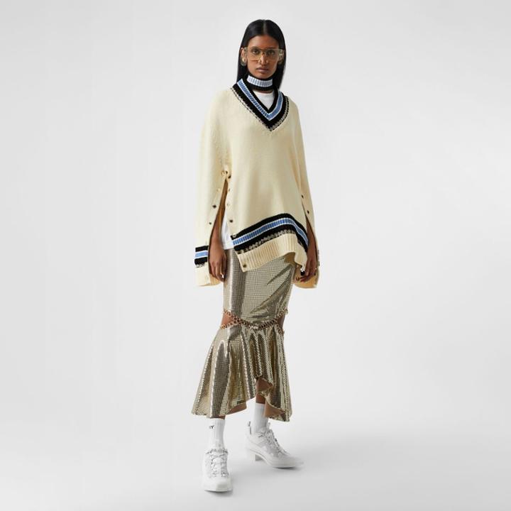 Burberry Burberry Ring-pierced Wool Oversized Cricket Sweater
