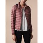 Burberry Burberry Hooded Lightweight Down-filled Puffer Jacket, Size: S, Purple