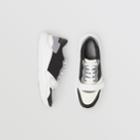 Burberry Burberry Suede, Neoprene And Leather Sneakers, Size: 39, Black