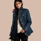 Burberry Burberry Buckle Detail Technical Field Jacket, Size: Xs, Blue
