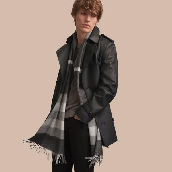 Burberry Short Lambskin Trench Coat