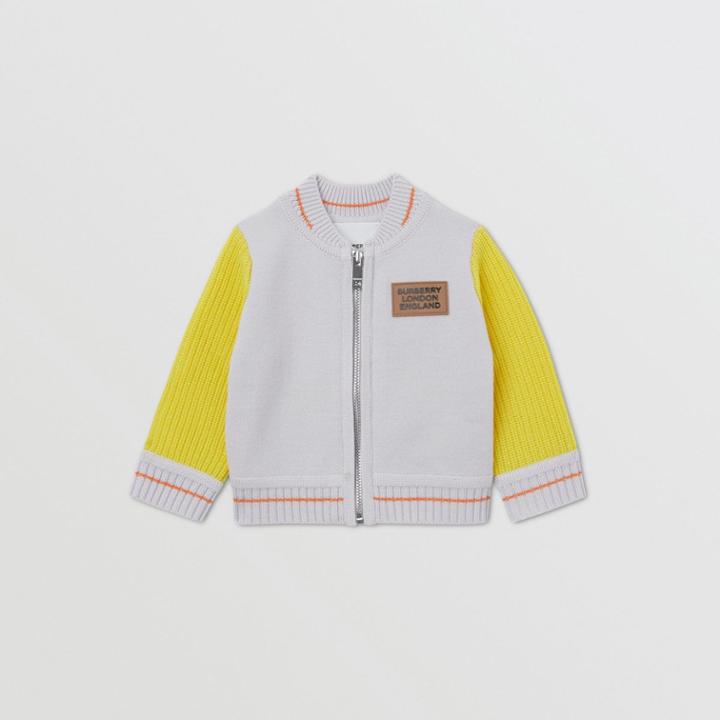 Burberry Burberry Childrens Deer Motif Wool Blend Jacket, Size: 12m, Grey