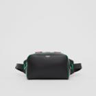 Burberry Burberry Leather And Vinyl Cube Bum Bag, Black