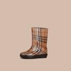 Burberry Burberry Childrens Classic Check Rain Boots, Size: 27-28, Beige