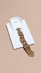 Burberry Slim Cut Decorative Jacquard Silk Tie