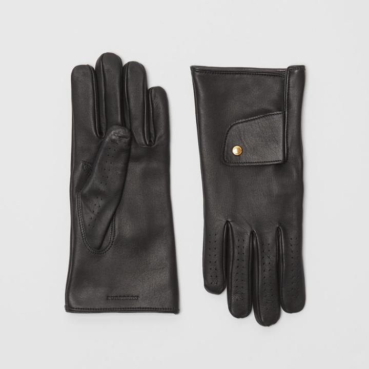 Burberry Burberry Cashmere-lined Lambskin Gloves, Size: 8