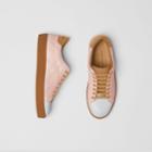Burberry Burberry Tri-tone Perforated Check Leather Sneakers, Size: 38, Pink