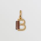 Burberry Burberry Leather-wrapped 'b' Alphabet Charm, Brown