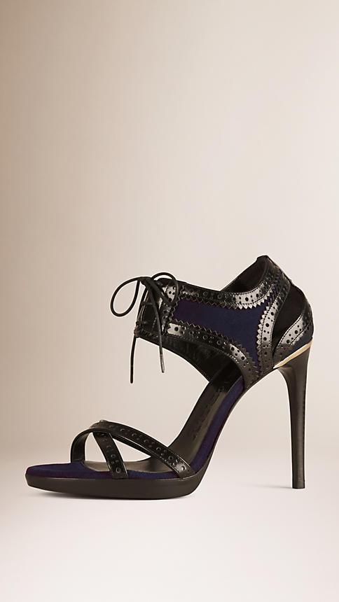 Burberry Lace-up Leather Sandals